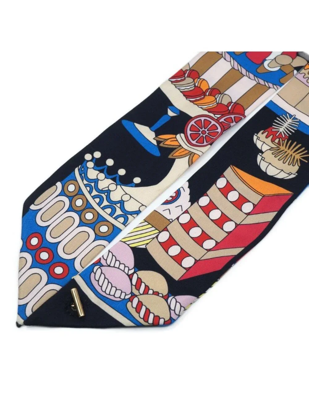 Hermes Twill la Patisserie Charm Scarf 100% Silk